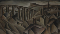 Krajina s viaduktem